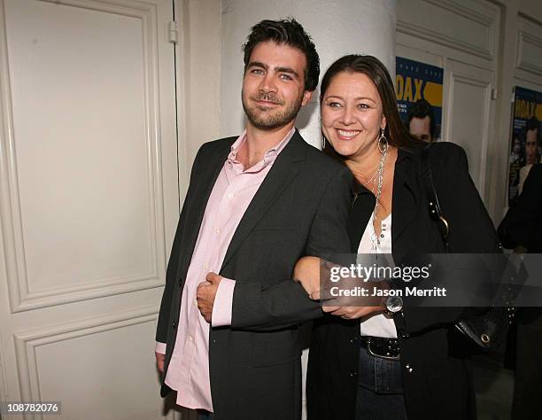 Michael Manheim and Camryn Manheim during "The Hoax" Los Angeles Premiere - Red Carpet at Mann Festival in Westwood, California, United States.