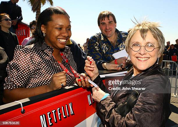 Mary Beth Hurt during Netflix Bleachers at the 2007 Film Independent's Spirit Awards at Santa Monica Pier in Santa Monica, California, United States.