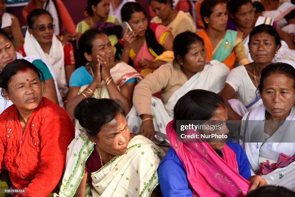 Demonstration Demanding ST Status In Assam