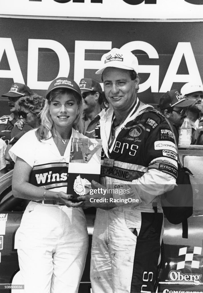 Ken Schrader celebrates his first NASCAR Cup Series win after… News