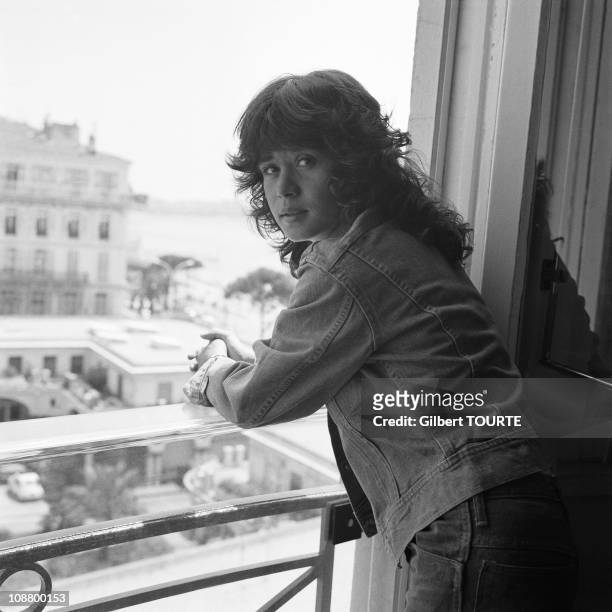 Maria Schneider at Cannes Film Festival in 1975