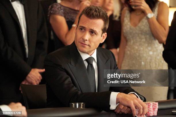 Whale Hunt" Episode 812 -- Pictured: Gabriel Macht as Harvey Specter --