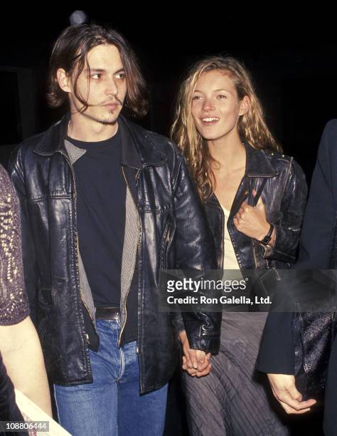 Actor Johnny Depp and model Kate Moss attend the Richard Tyler's New Fashion Collection and Screening of Johnny Depp's Directorial Debut of Short...