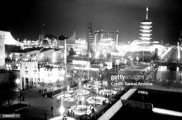 General view during the Osaka '70 Expo on March 28, 1970 in Suita, Osaka, Japan.