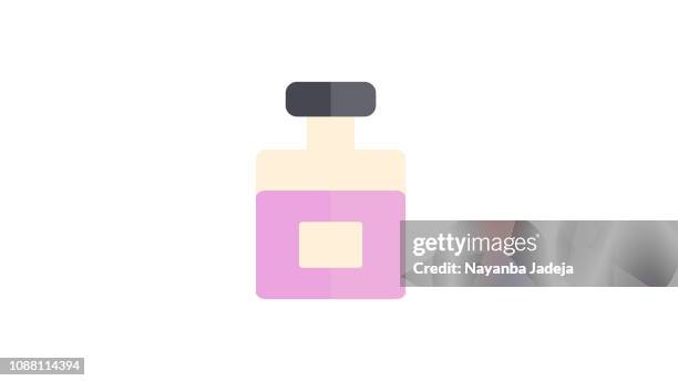 nail polish remover - nail polish remover bottle stock illustrations