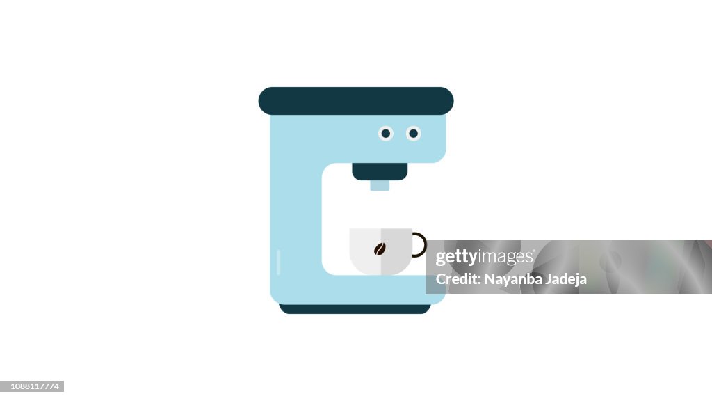 Coffee Machine icon with cup