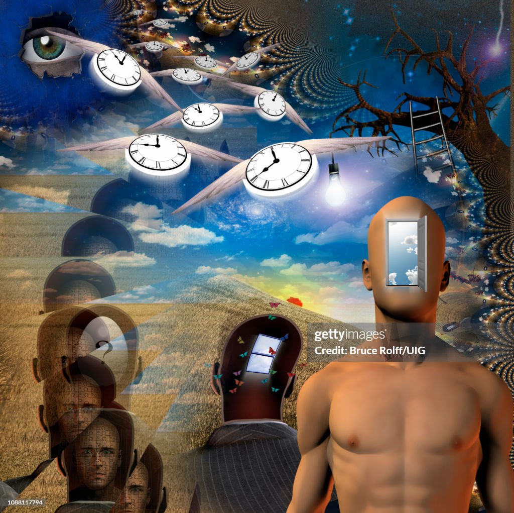 Human, time and mind elements