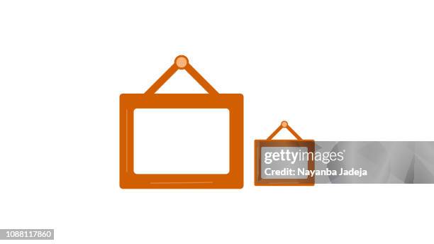 picture frames vector - modern art exhibition stock illustrations