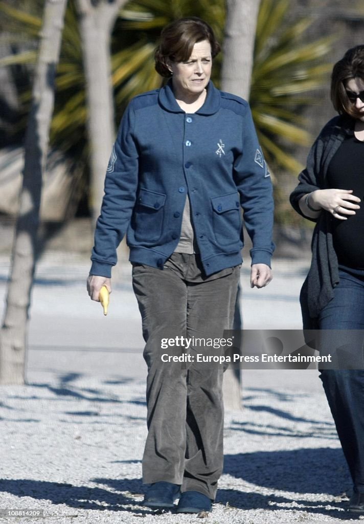 Sigourney Weaver on Set Filming 'Red Lights'