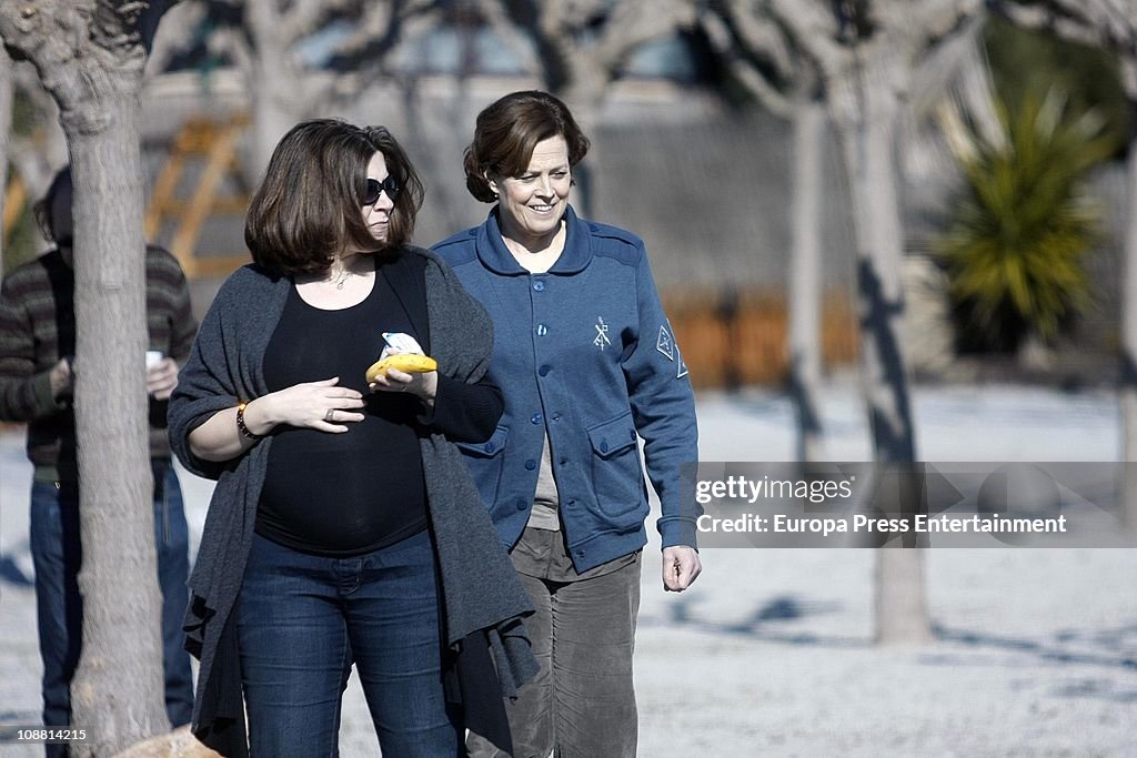Sigourney Weaver on Set Filming 'Red Lights'