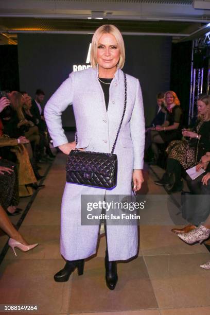 Claudia Effenberg during the Rodenstock Eyewear Show 'A New Vision of Style' at Isarforum on January 24, 2019 in Munich, Germany.
