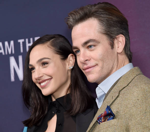 Gal Gadot and Chris Pine attend the Premiere Of TNT's "I Am The Night" at Harmony Gold on January 24, 2019 in Los Angeles, California.