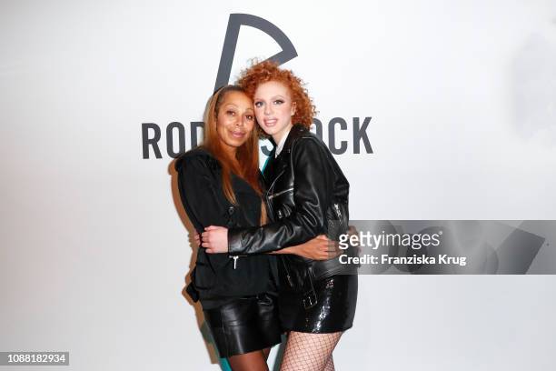 Angela Ermakova and her daughter Anna Ermakova during the Rodenstock Eyewear Show 'A New Vision of Style' at Isarforum on January 24, 2019 in Munich,...