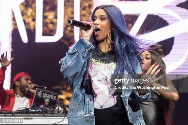 April 28th, 2018 - A pregnant Cardi B performs at the Broccoli City Festival at RFK Stadium in Washington, D.C. She recently announced that due to...