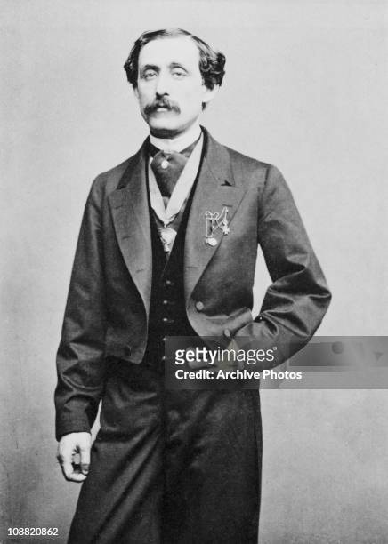 American composer and pianist Louis Moreau Gottschalk , circa 1860.