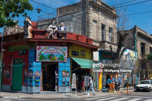 La Boca is a Buenos Aires neighborhood famed for its colorful houses and tango, a major tourist attraction in Buenos Aires, Argentina.