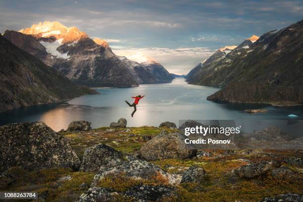 prince christian sound - prince christian sound greenland stock-fotos und bilder