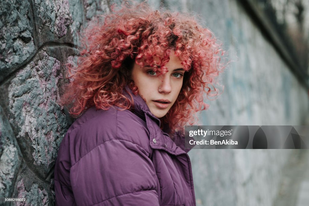 Girl with red hair