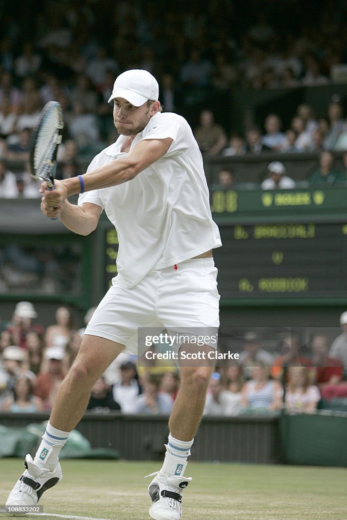 2005 Wimbledon Championships - Gentlemens' Singles - Second Round - Andy Roddick vs Daniele Bracciali continued