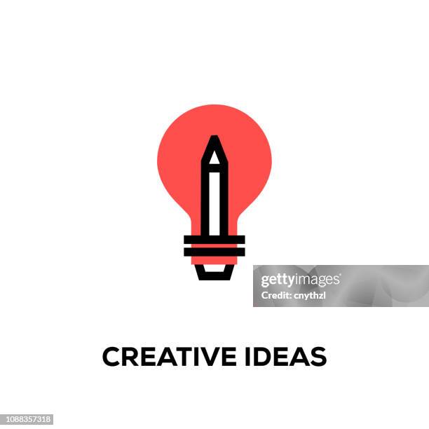 flat line design style modern vector creative ideas icon - html code on computer stock illustrations