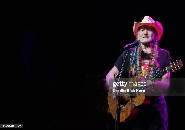 Singer-songwriter Willie Nelson performs in concert at ACL Live on December 30, 2018 in Austin, Texas.