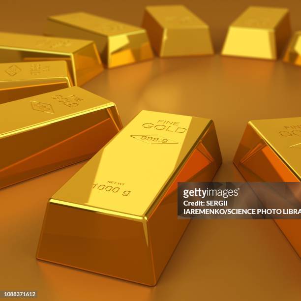 gold bars, illustration - gold edelmetall stock-grafiken, -clipart, -cartoons und -symbole
