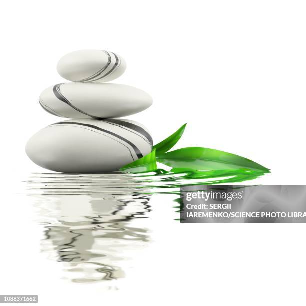 spa stones, illustration - pebbles white background stock illustrations
