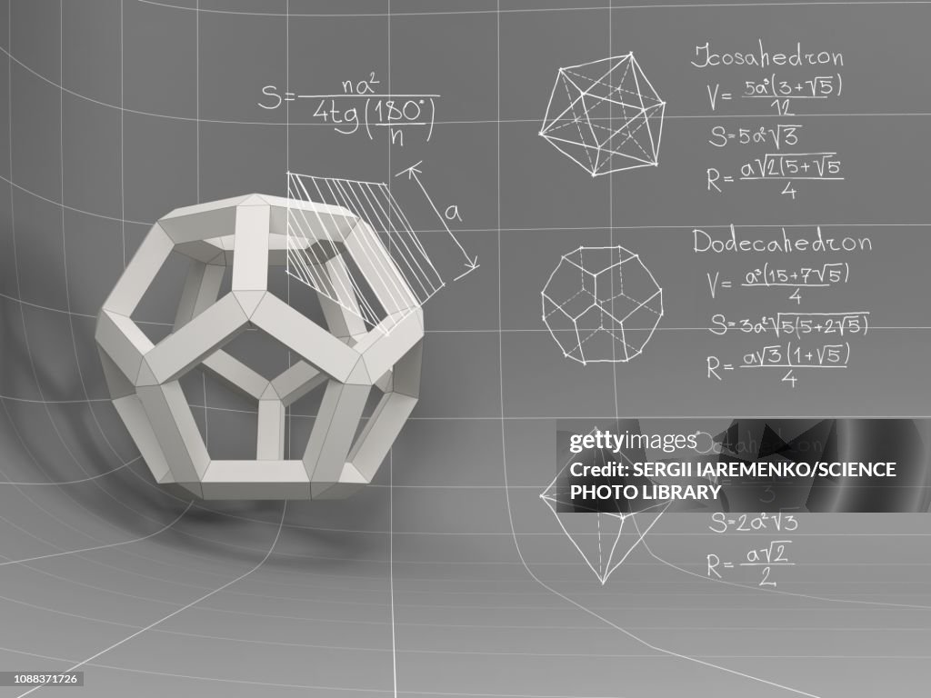 Threedimensional Geometry Illustration Illustration - Getty Images