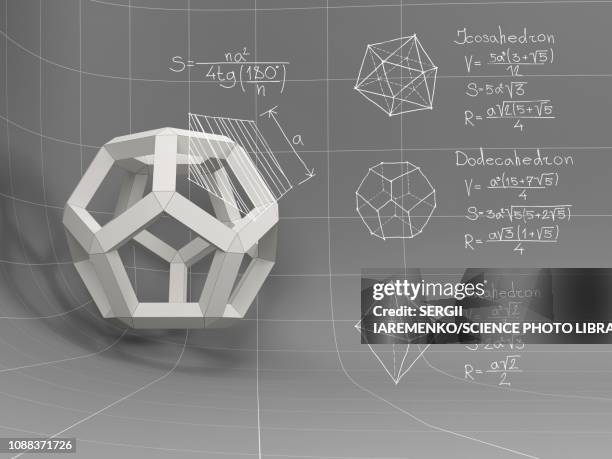 three-dimensional geometry, illustration - mathematics stock illustrations