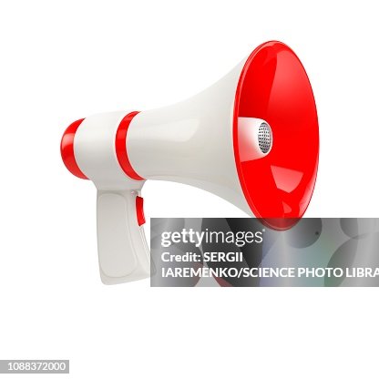 Megaphone, illustration Megaphone, illustration