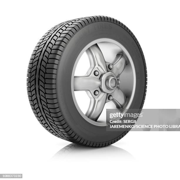 Car Wheel Illustration High-Res Vector Graphic