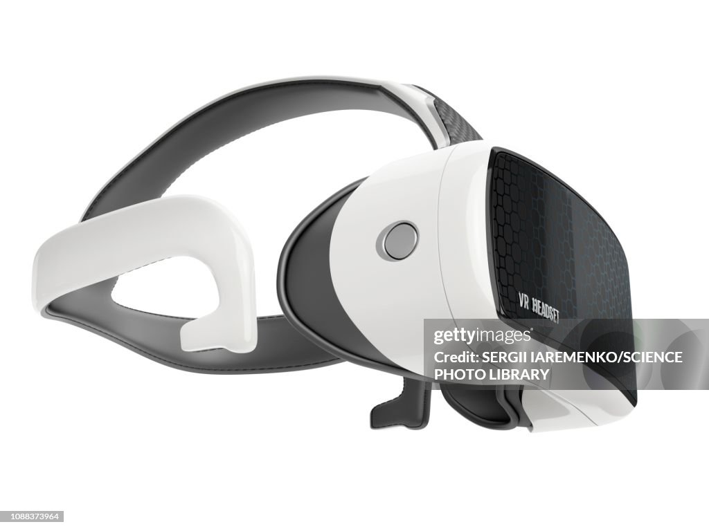 Virtual reality headset, illustration