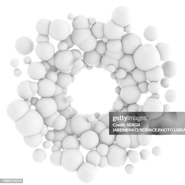 abstract molecular structure, illustration - abstract sphere stock illustrations