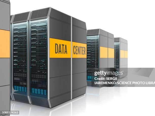 data centre, illustration - data center server stock illustrations