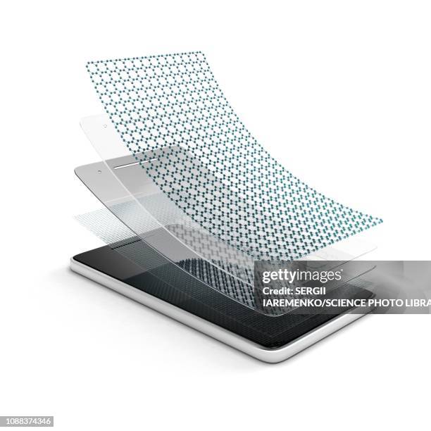 protective film for screen, illustration - transparent screen stock illustrations