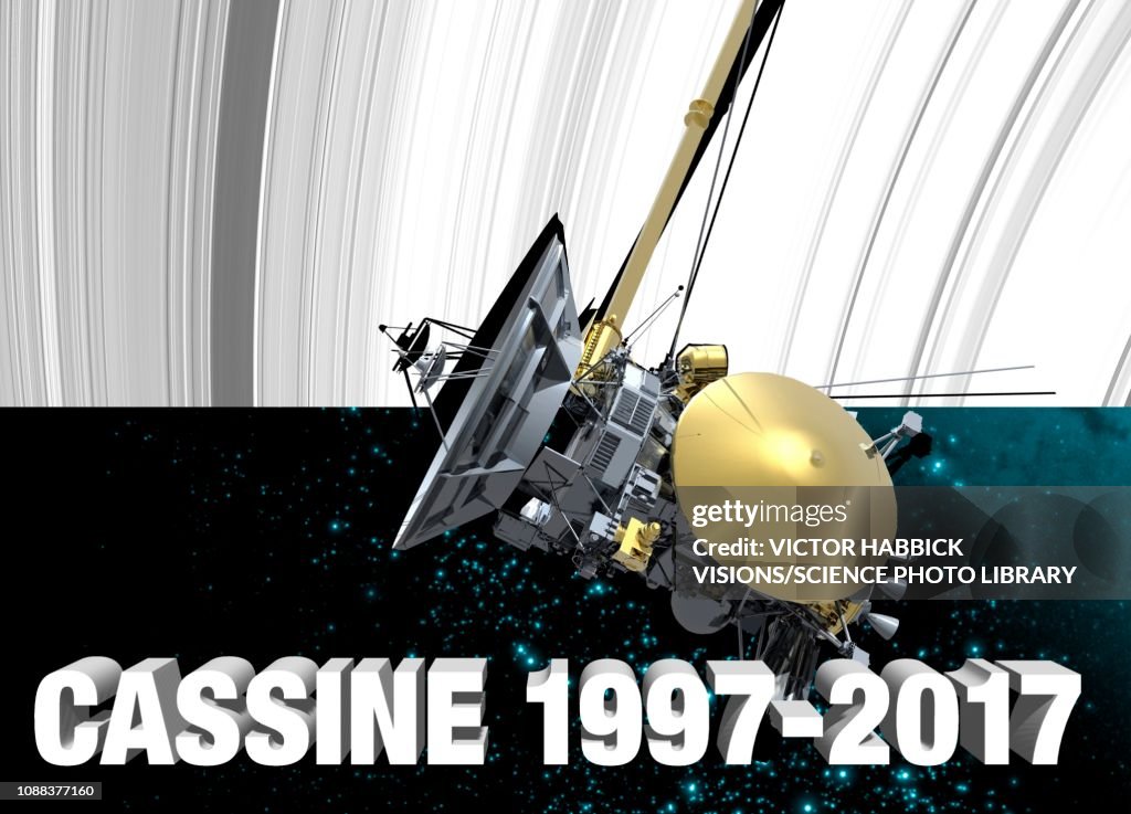 Cassini spacecraft, illustration., illustration