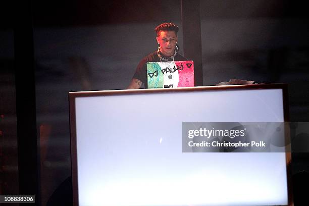 Pauly D attends the PepsiCo Super Bowl Weekend Kickoff Party featuring Lenny Kravitz and DJ Pauly D at Wyly Theater on February 4, 2011 in Dallas,...