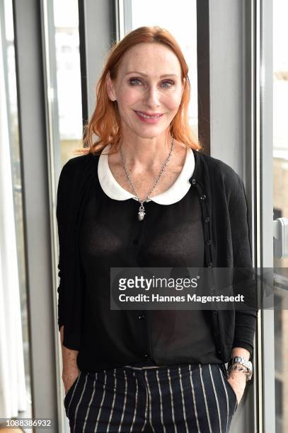 Actress Andrea Sawatzki during the BR Film Brunch at Literaturhaus on January 25, 2019 in Munich, Germany.