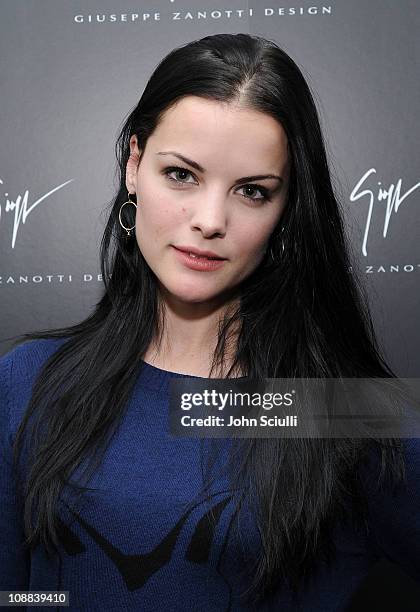 Actress Jaimie Alexander attends the Giuseppe Zanotti Design Beverly Hills Store Opening cocktail reception held at Giuseppe Zanotti Design on...