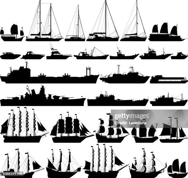 illustrations, cliparts, dessins animés et icônes de bateaux et navires très détaillées - galleon