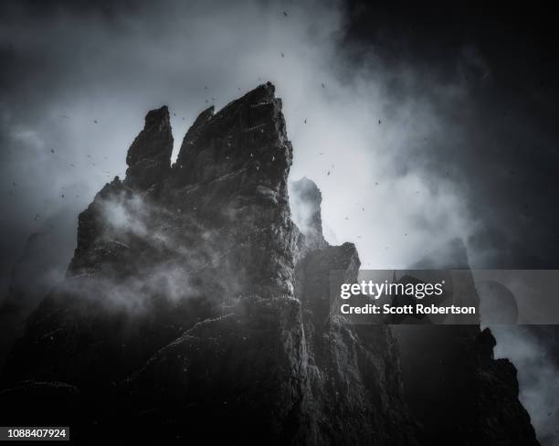 boreray, st. kilda, outer hebrides. - st kilda beach stock pictures, royalty-free photos & images