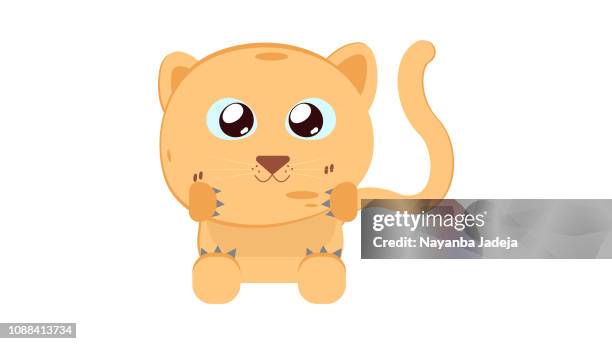 ilustrações de stock, clip art, desenhos animados e ícones de lion cub vector - lion situation