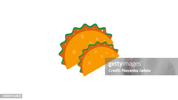 tacos vector illustration - taco drawing stock illustrations