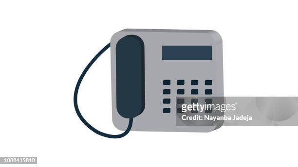 landline telephone icon - landline telephone stock illustrations