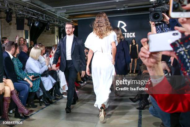 Thomas Seitel walks the runway during the Rodenstock Eyewear Show 'A New Vision of Style' at Isarforum on January 24, 2019 in Munich, Germany.