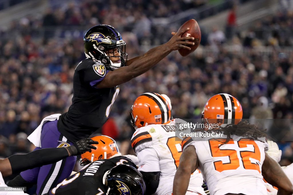 Cleveland Browns v Baltimore Ravens