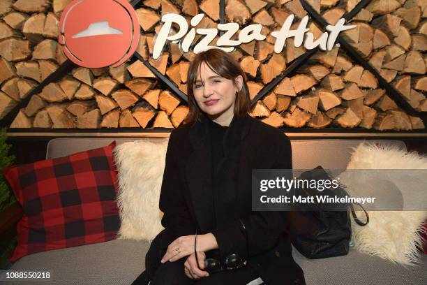 Actress Emily Mortimer attends the Pizza Hut Lounge at the 2019 Sundance Film Festival in Park City, UT