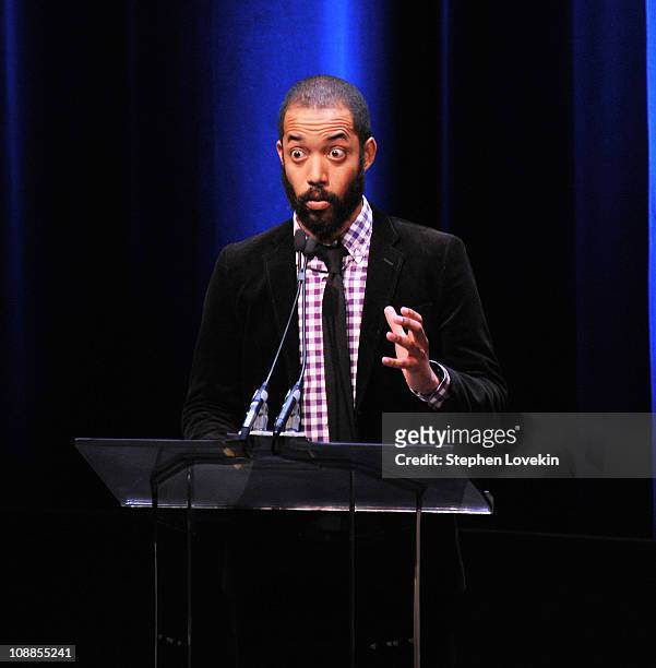 Writer/comedian Wyatt Cenac attends the 63rd annual Writers Guild Awards at the AXA Equitable Center on February 5, 2011 in New York, United States.