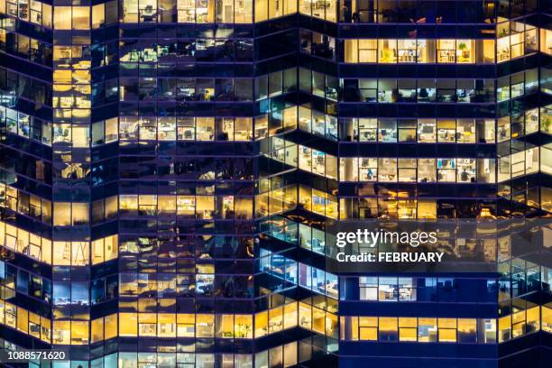 bangkok city at twilight - going home night stock-fotos und bilder