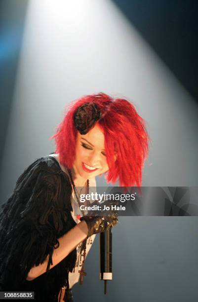 Cher Lloyd performs Heaven at G-A-Y on February 5, 2011 in London, England.